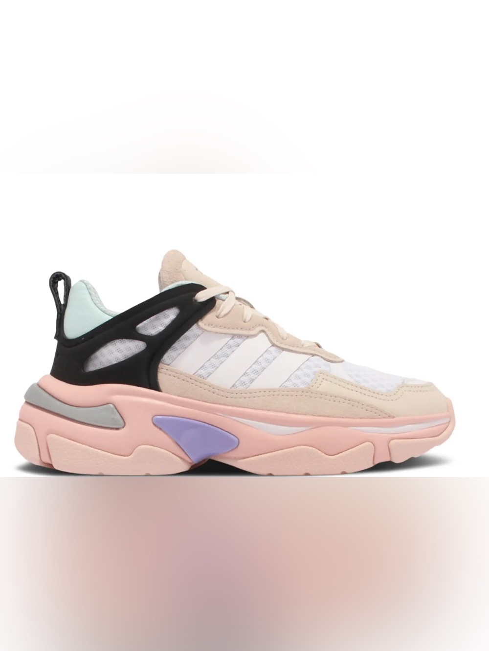 adidas Women’s Pastel Pink and Lavender Chunky Runner Sneakers